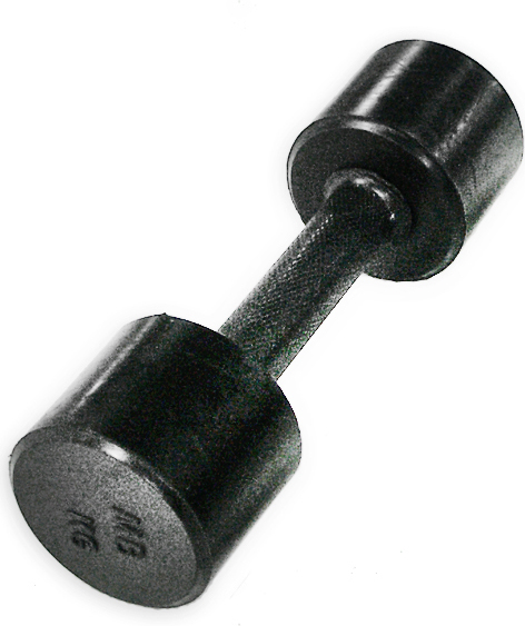 Гантель MB Barbell Фитнесс 10кг Black